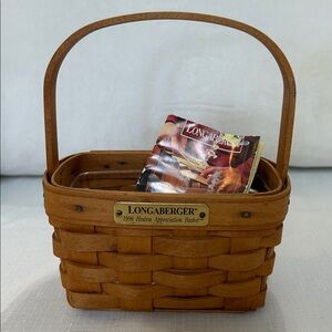 Longaberger Hostess Appreciation Basket with Handle and Insert